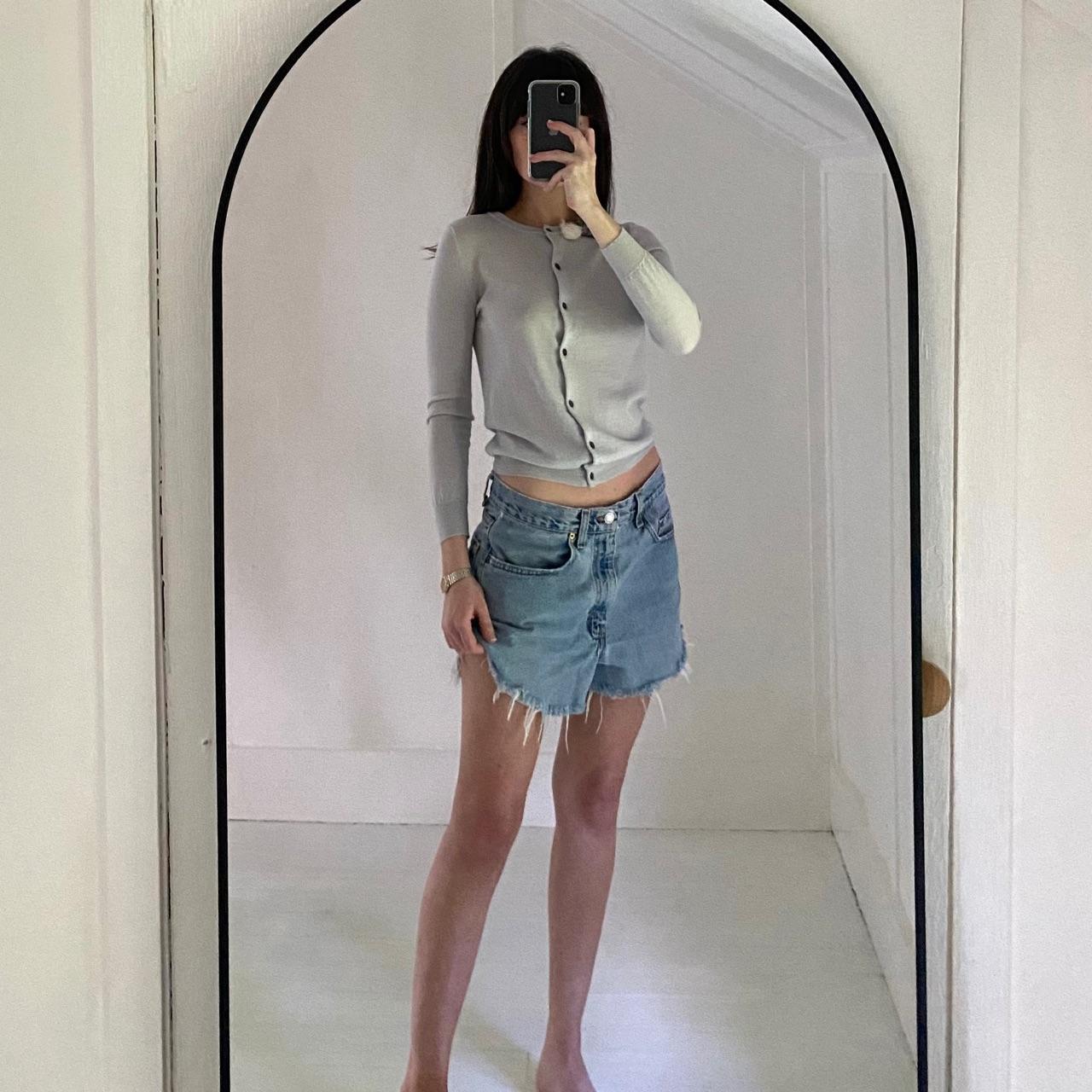 J. Crew Vintage Y2K Merino Wool Rosette Cardigan Sweater Size XS