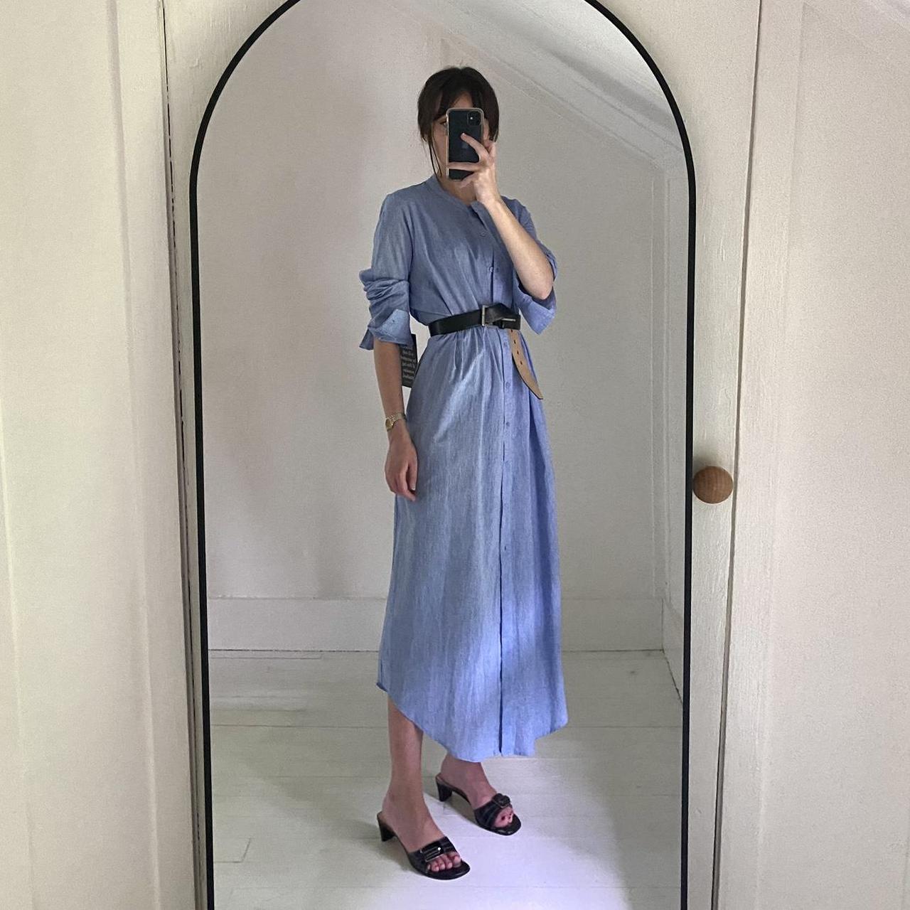 Tuckernuck Lydell Chambray Maxi Shirt Dress NWT Size M