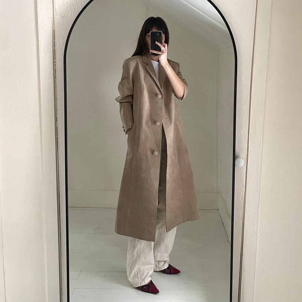 Wallen Tailor Co. Suede Trench Coat