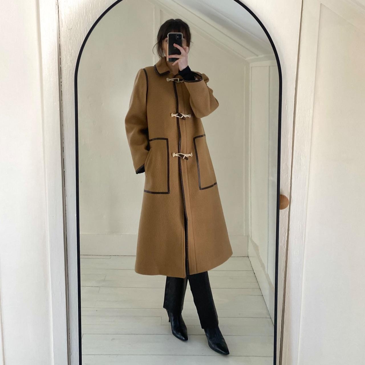 J. Crew Collection Toggle Coat Soft Brown Italian Fall Blanket Wool Size 4