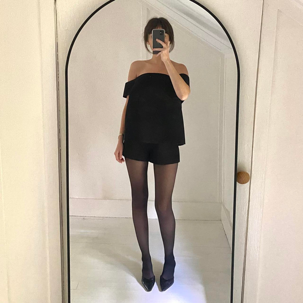 C/MEO Collective The Palisades Cape Romper in Black Size XS