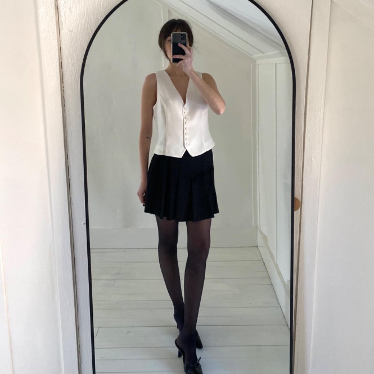 J. Crew Slim-Fit Tuxedo Vest in Ivory City Crepe NWT Size 2