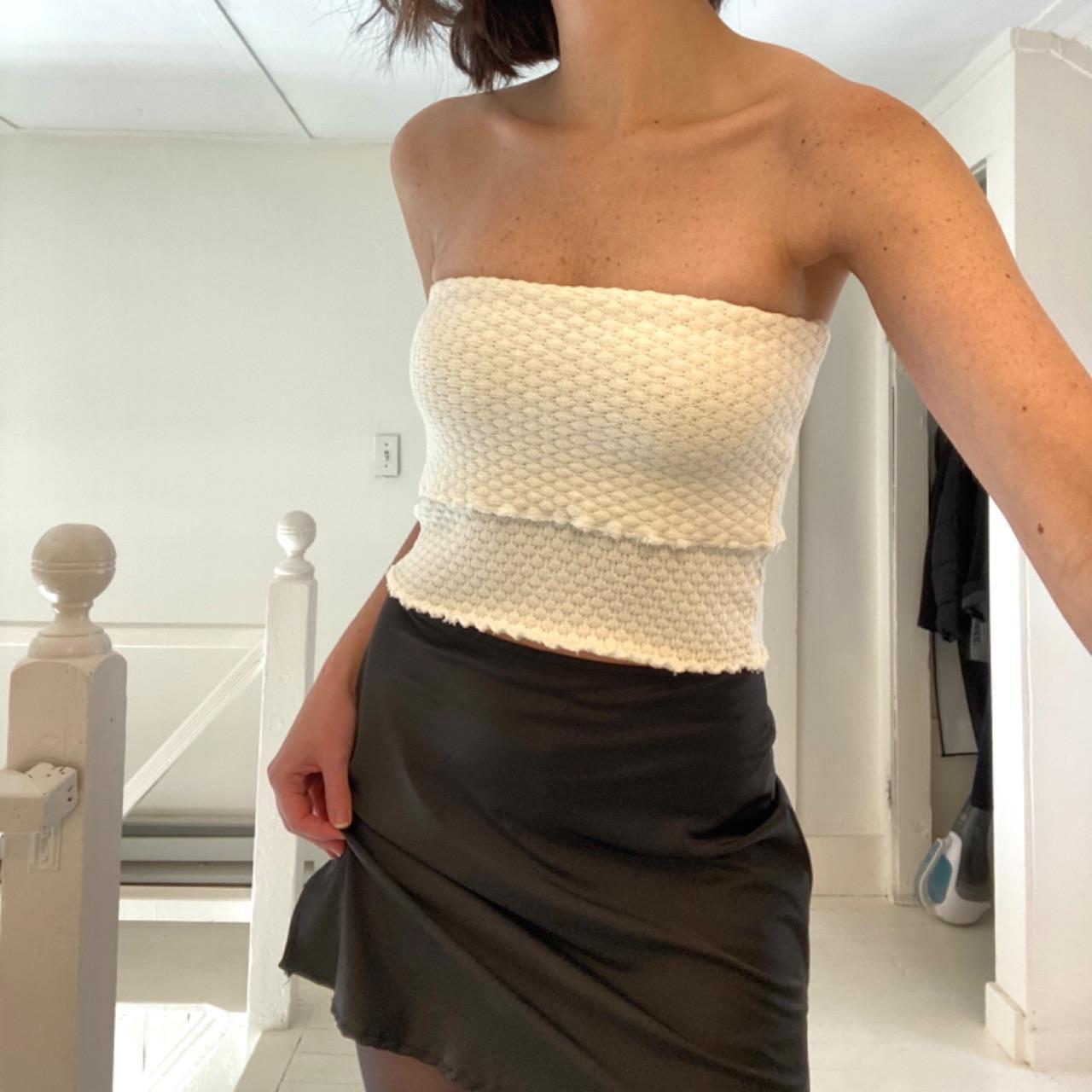 Indah Cole Mini Skirt / Tube Top in Ivory Size S
