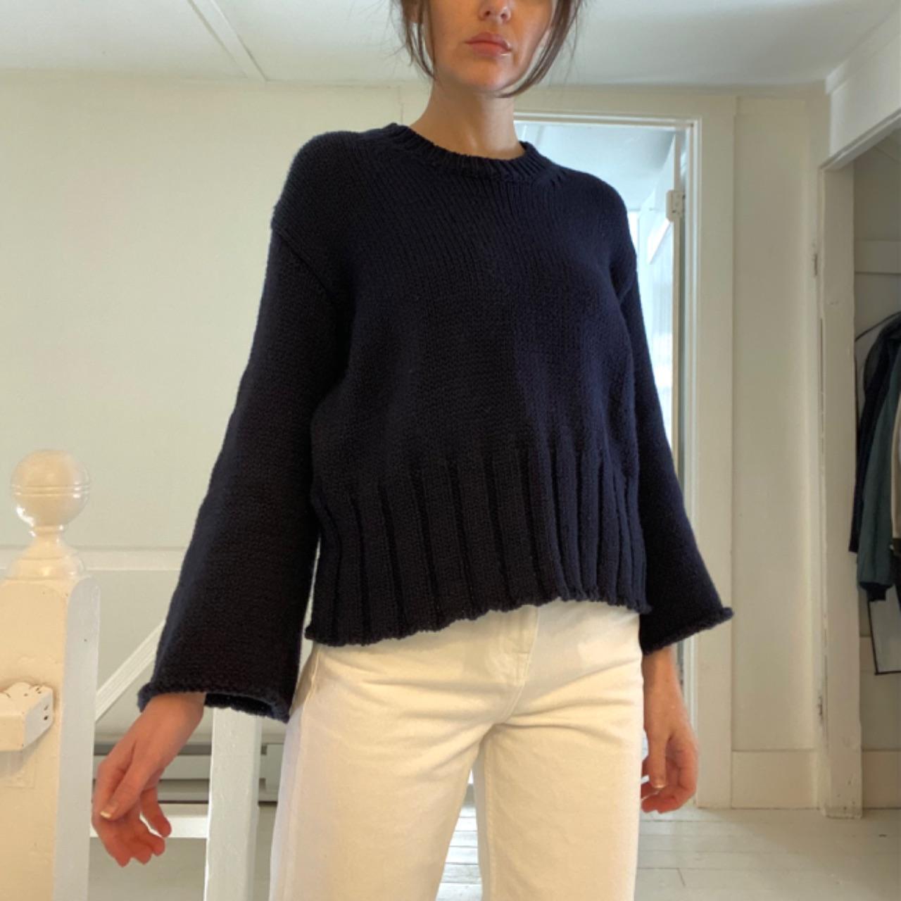 MJ. Watson Chunky Cotton Wide Sleeve Pullover Sweater Size S