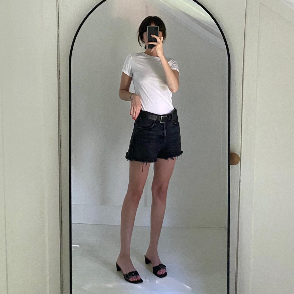 Reformation Jeans Dixie High Rise Jean Short in Pacific Size 28