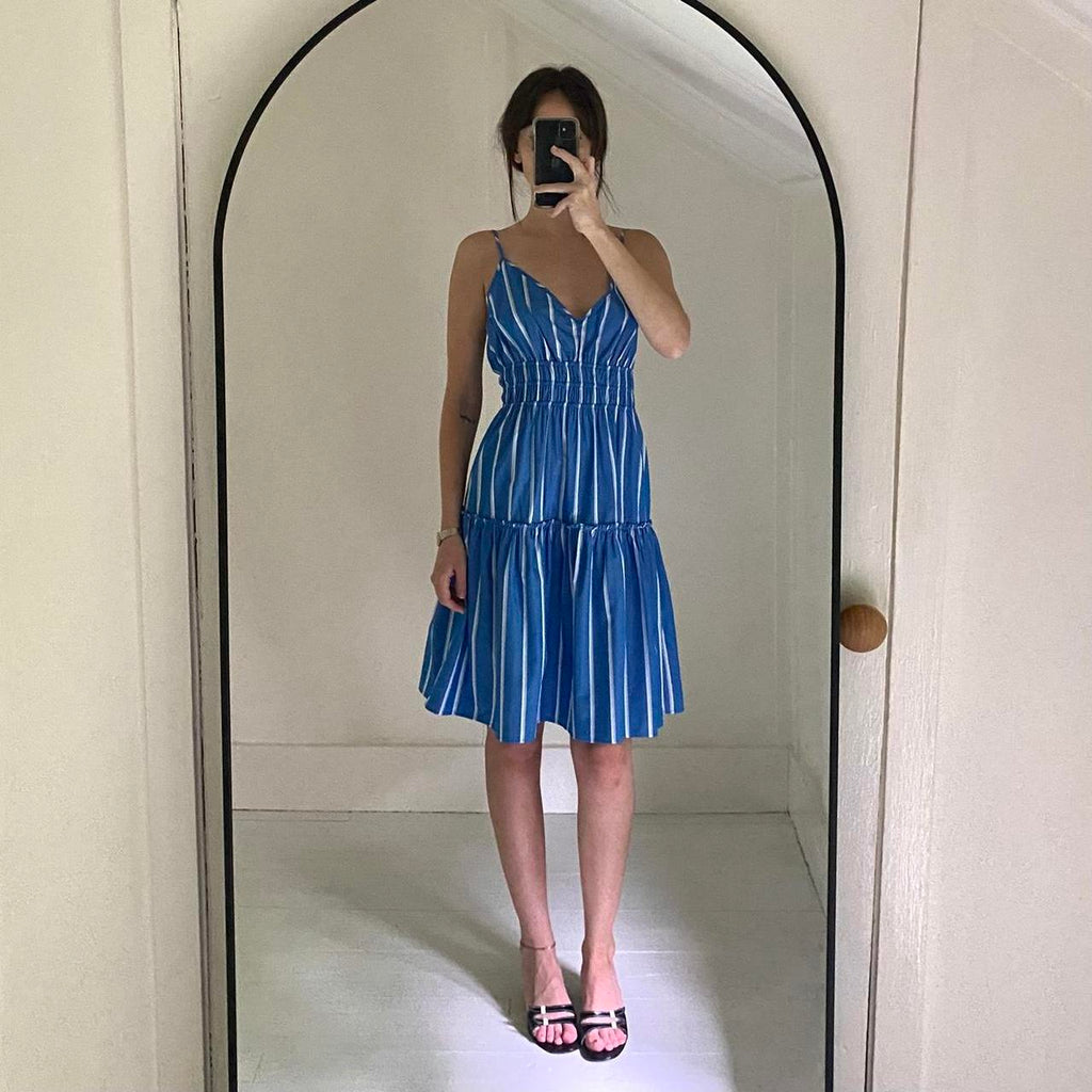 Rails Carmen Poplin Mini Dress in Boiro Stripe NWT Size M