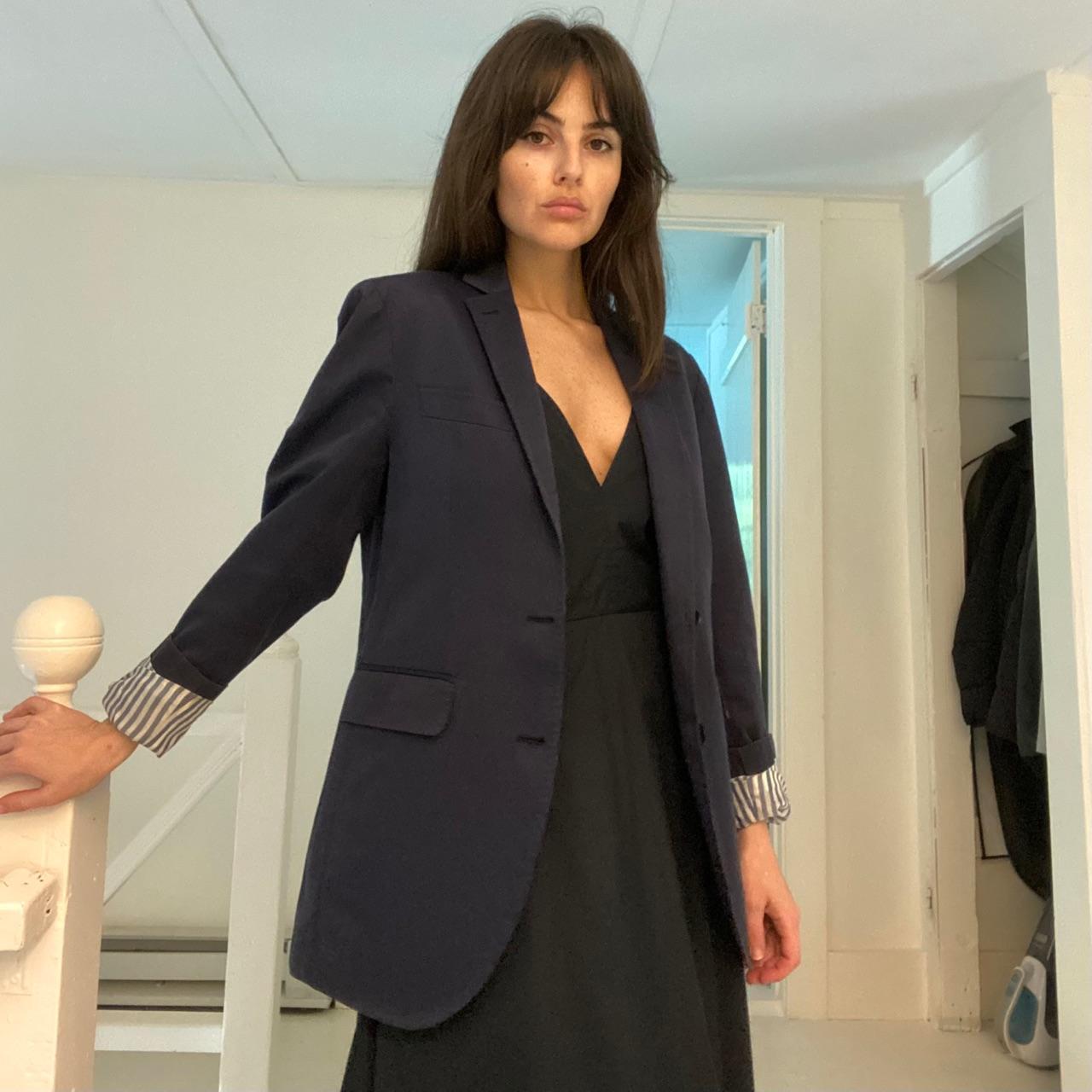 Seize Sur Vingt Twill Blazer Jacket Navy Size 38