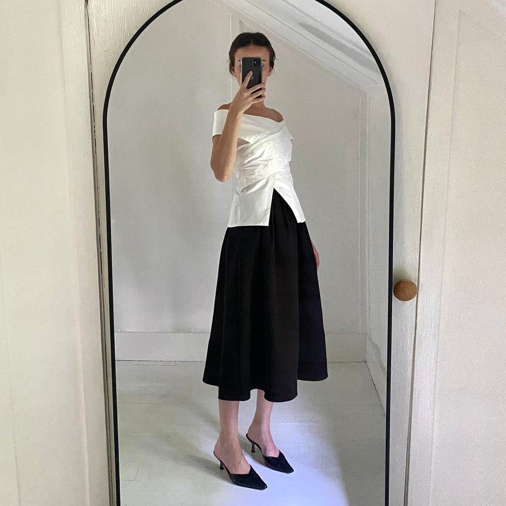 Olivia Pleated Midi Skirt Size XS/S