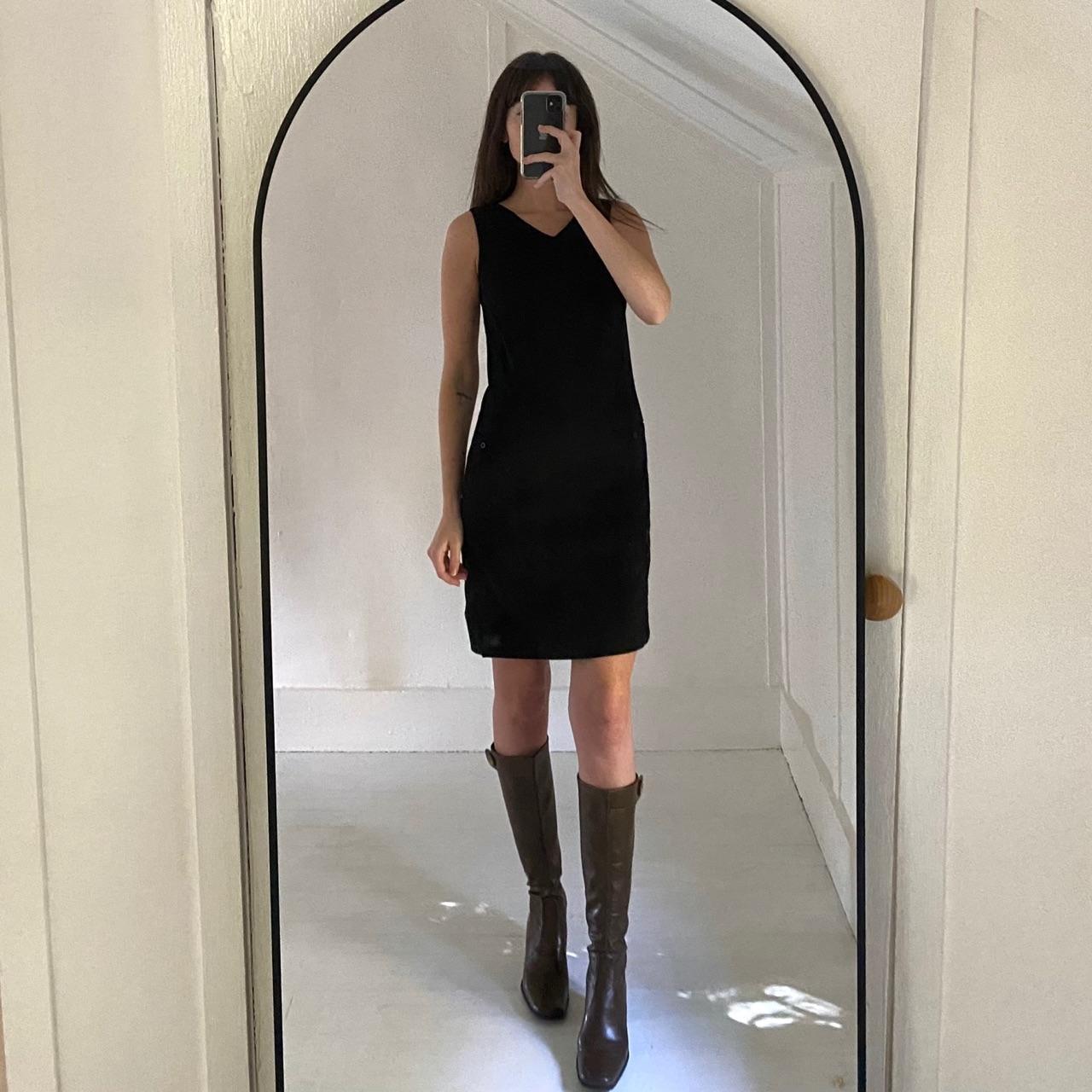 Calvin Klein Jeans Vintage 90s Faux Suede Mini Dress Size 1