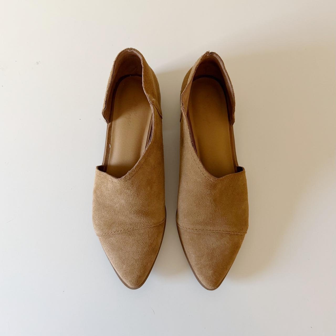 Crown Vintage Shay Suede D’Orsay Flat Ankle Boot Size 6.5