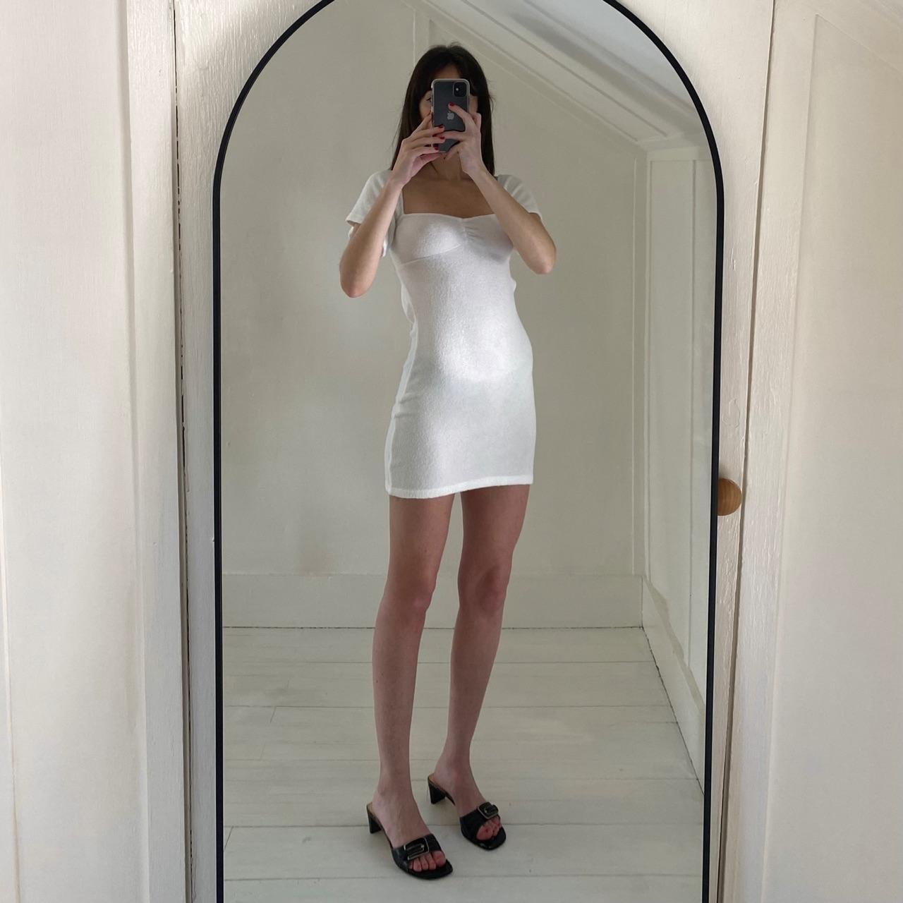 Buci NYC Orchard Terrycloth Mini Dress White Size XS