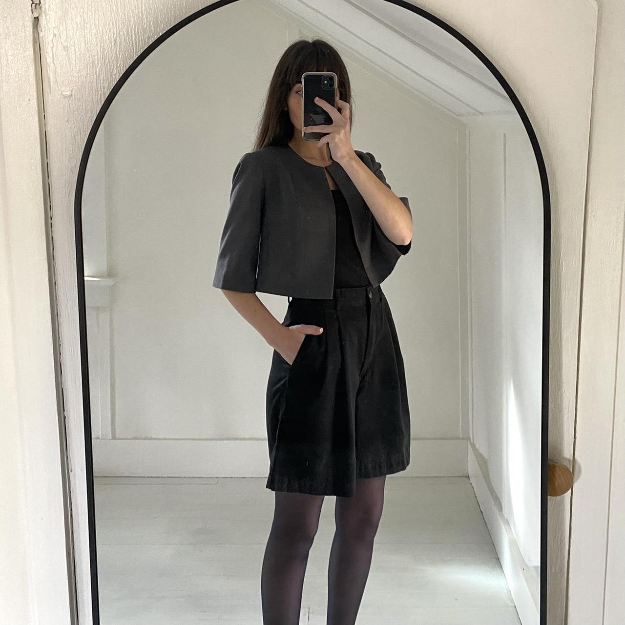 Calvin Klein Cropped Cape Blazer in Smoke Size XS/S