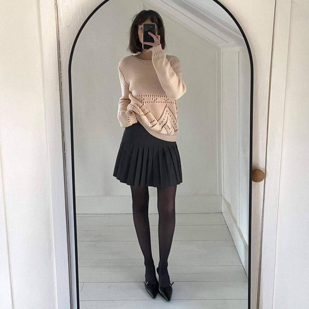 Paul & Joe Sister Bernie Chunky Knit Eyelet Sweater Size 2