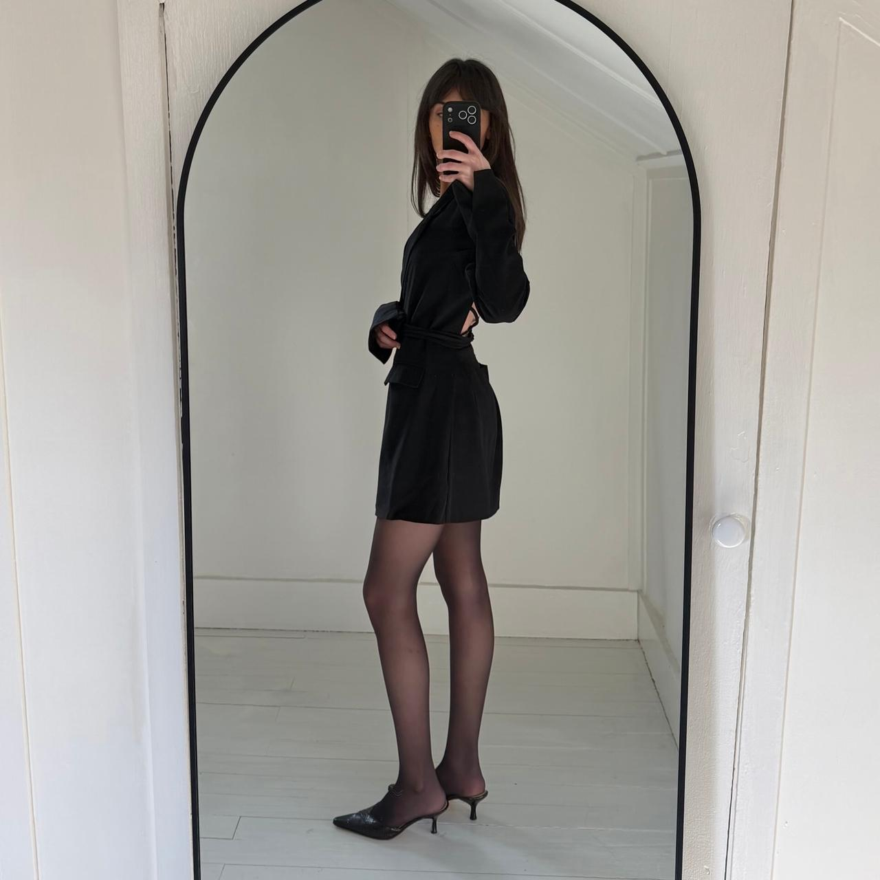 Danielle Bernstein / WeWoreWhat Cut Out Open Back Blazer in Black NWT Size S
