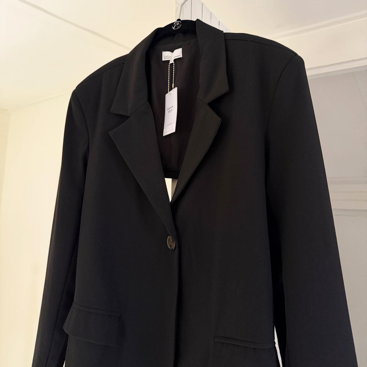 Danielle Bernstein / WeWoreWhat Cut Out Open Back Blazer in Black NWT Size S