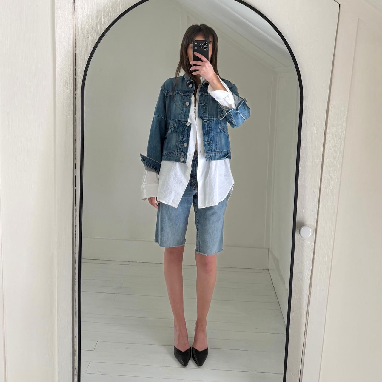 McGuire / Anthropologie Little Debbie Cropped Denim Jacket Size S