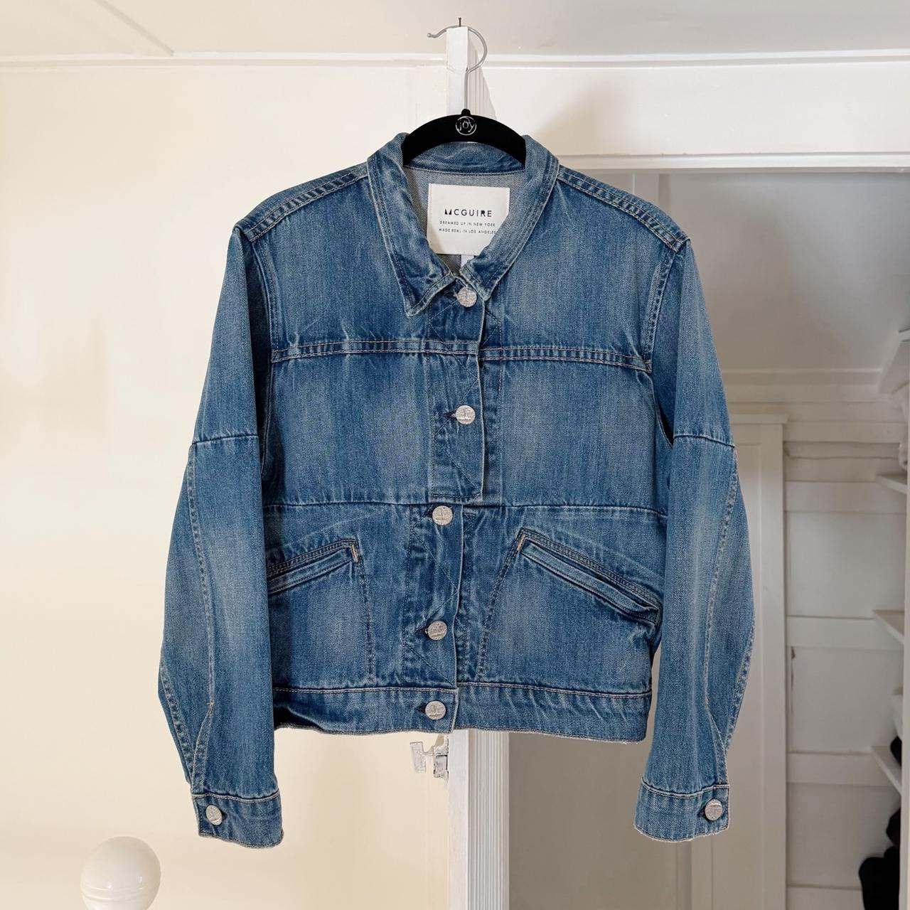 McGuire / Anthropologie Little Debbie Cropped Denim Jacket Size S