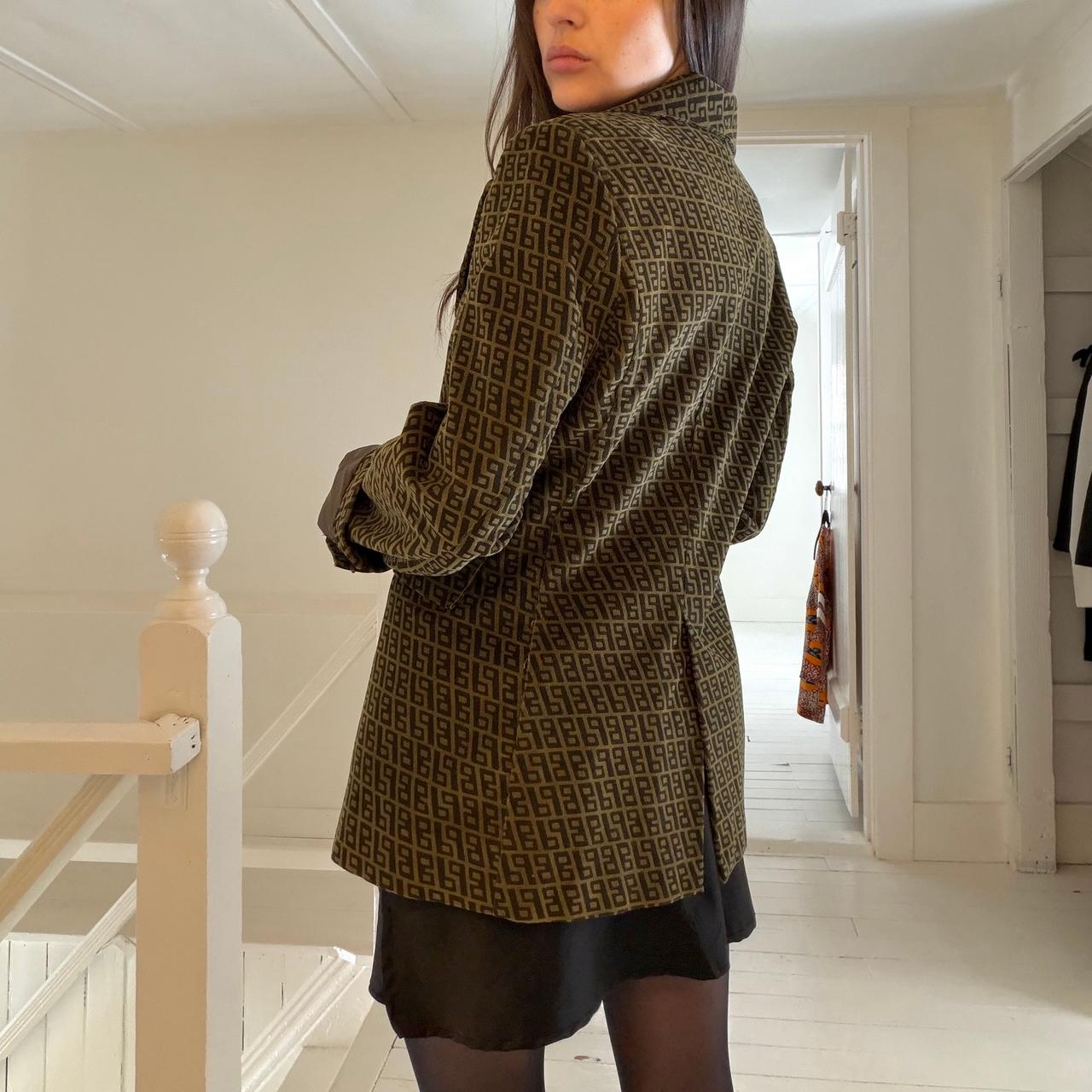 Baum Und Pferdgarten Corduroy Monogram Blazer Jacket Size 38