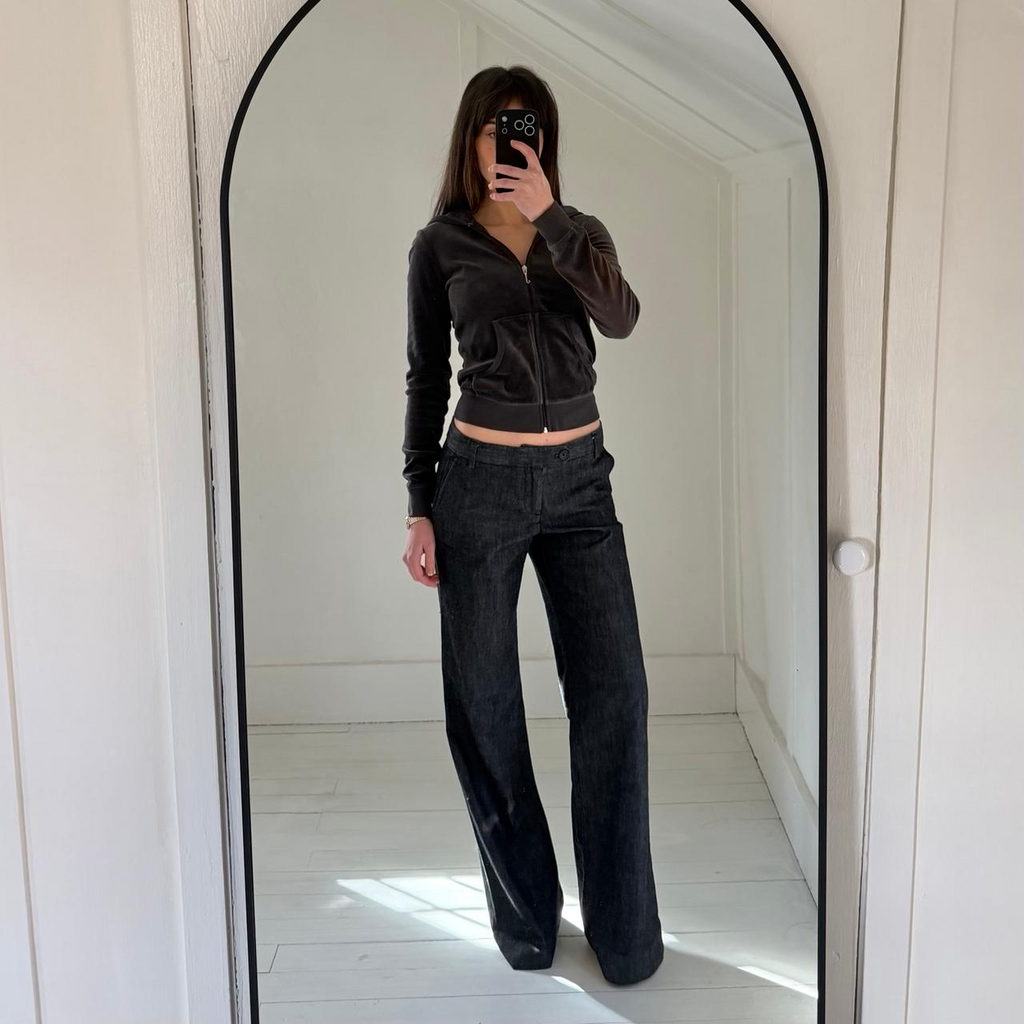 Juicy Couture Vintage Y2K Velour Track Jacket Size S