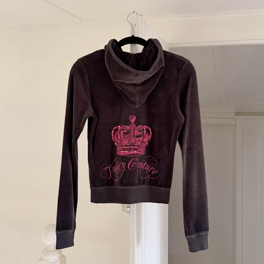 Juicy Couture Vintage Y2K Velour Track Jacket Size S