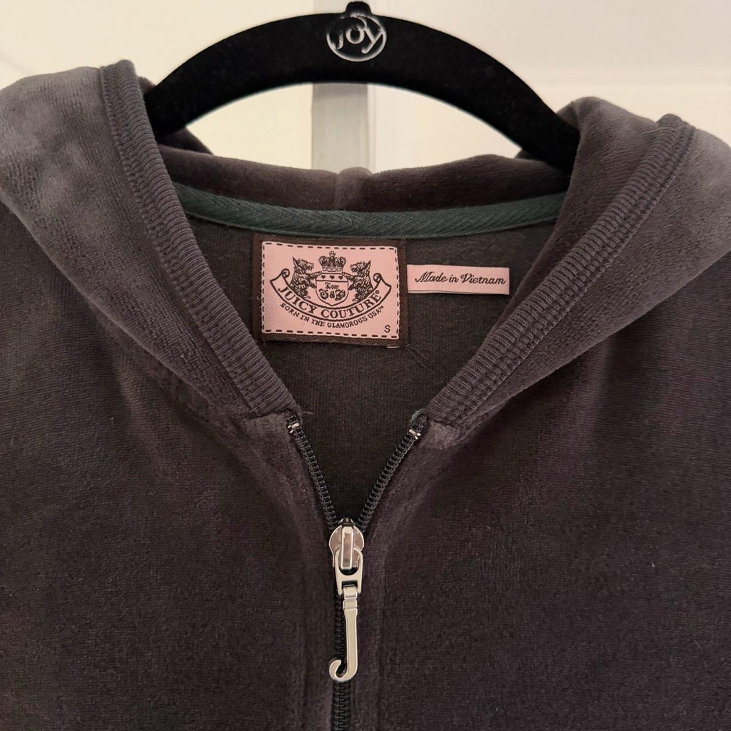 Juicy Couture Vintage Y2K Velour Track Jacket Size S