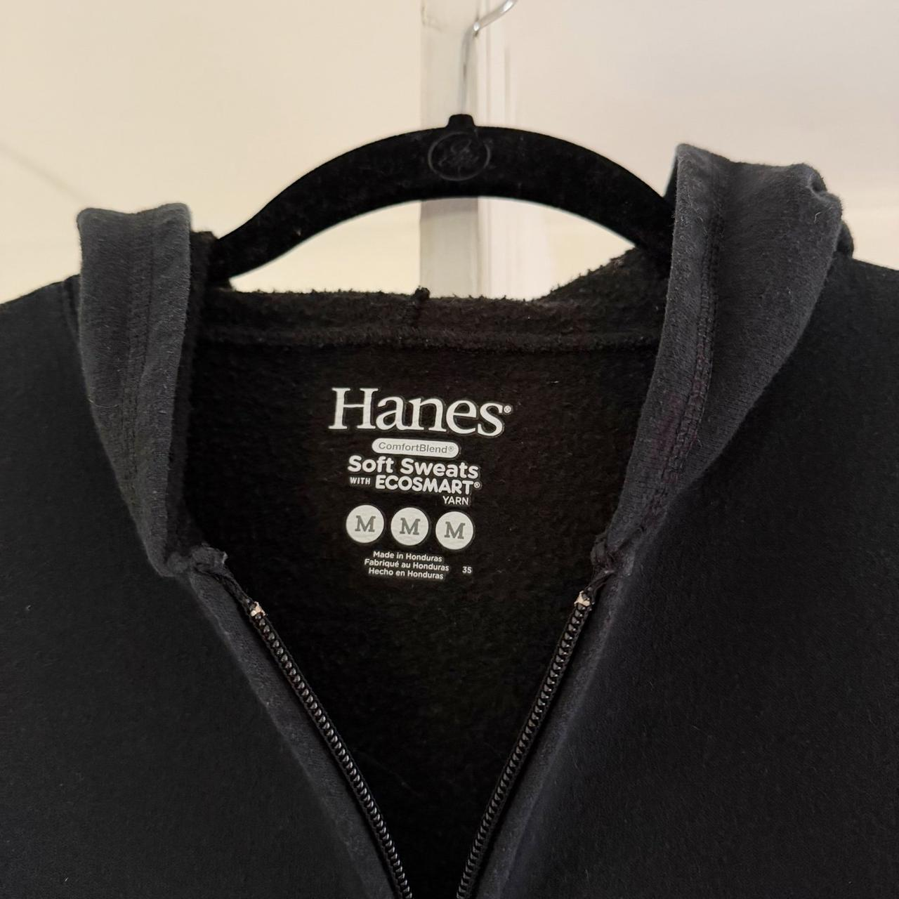 Hanes Fleece Hooded Zip Up Sweatshirt Size M