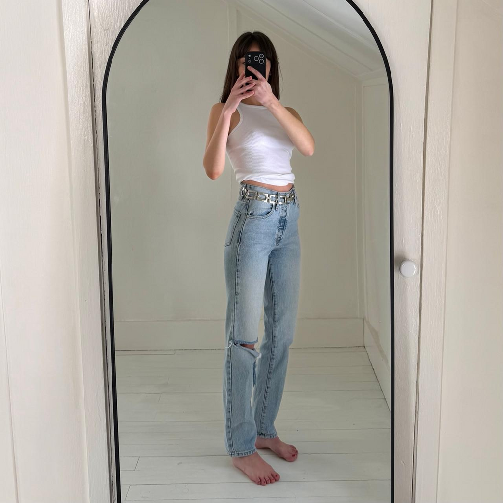 Revice Denim Ex-Boyfriend Ripped Jeans in Player One Wash Size 24