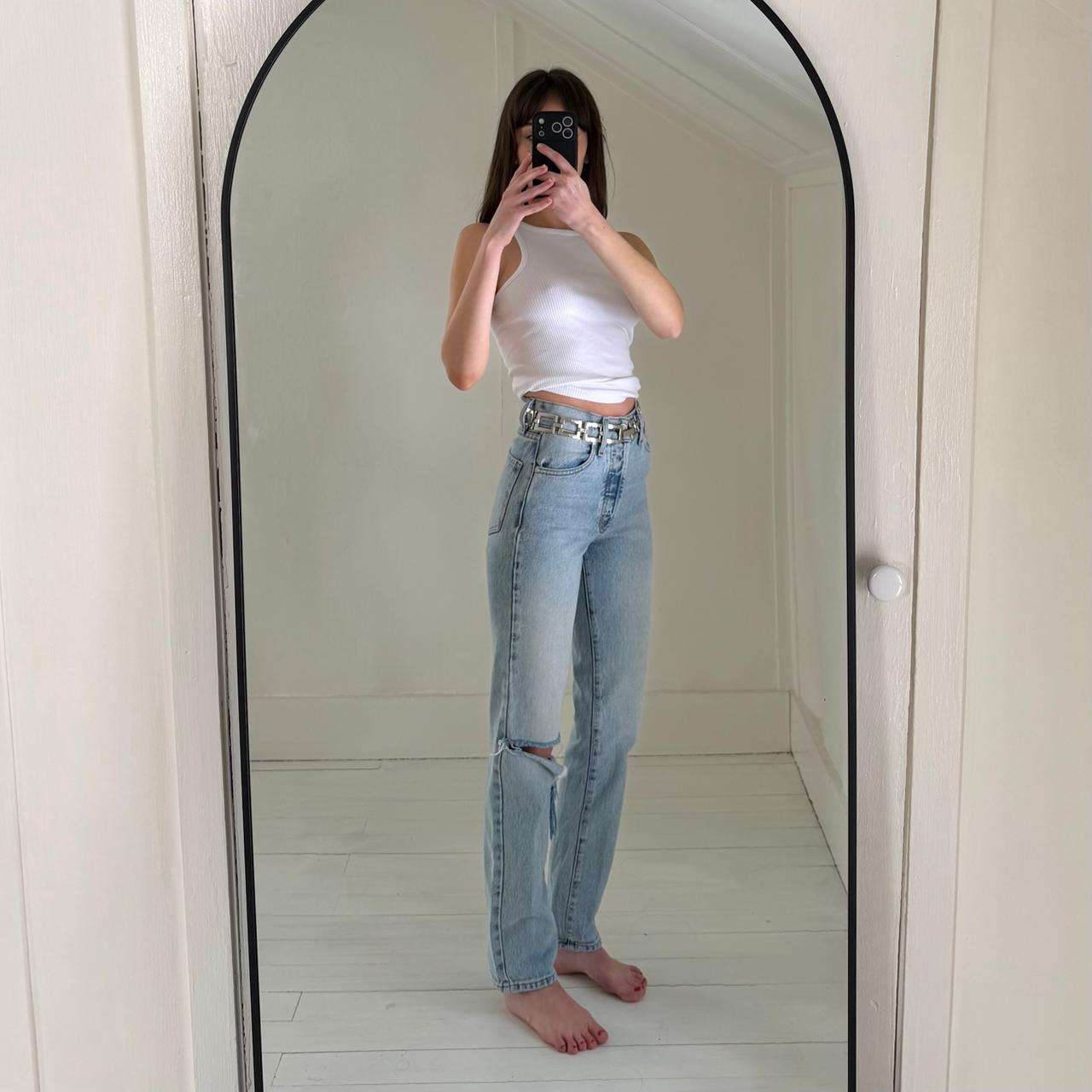 Revice Denim Ex-Boyfriend Ripped Jeans in Player One Wash Size 24