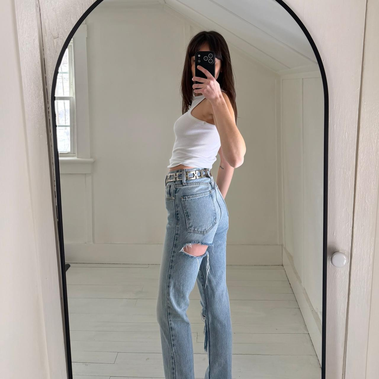 Revice Denim Ex-Boyfriend Ripped Jeans in Player One Wash Size 24