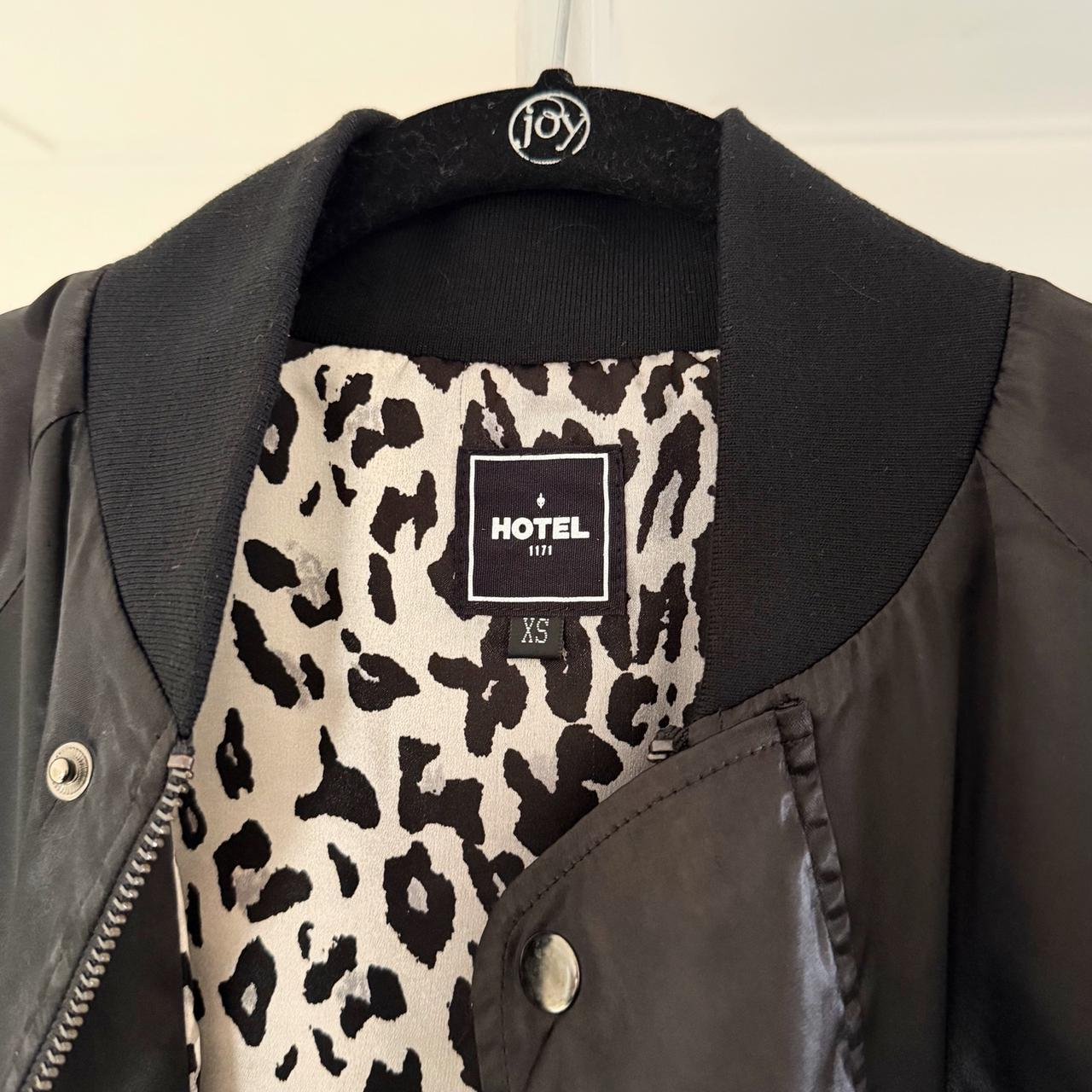 Hotel 1171 Hotel CA Satin Bomber Jacket Size XS
