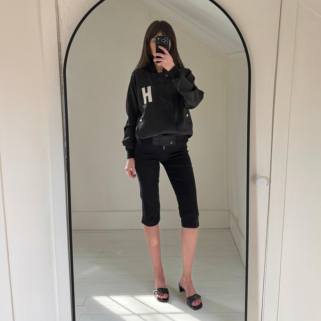 Hotel 1171 Hotel CA Satin Bomber Jacket Size XS