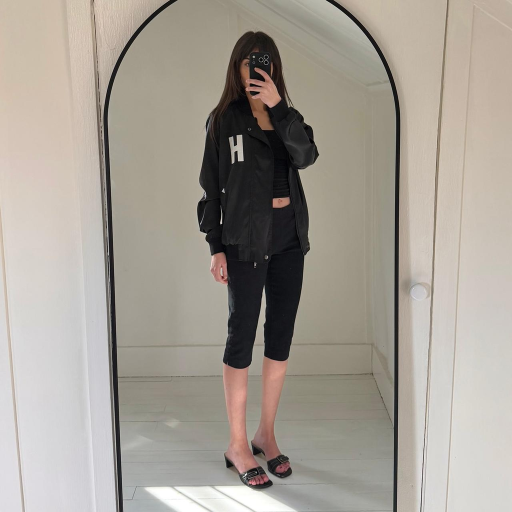 Hotel 1171 Hotel CA Satin Bomber Jacket Size XS