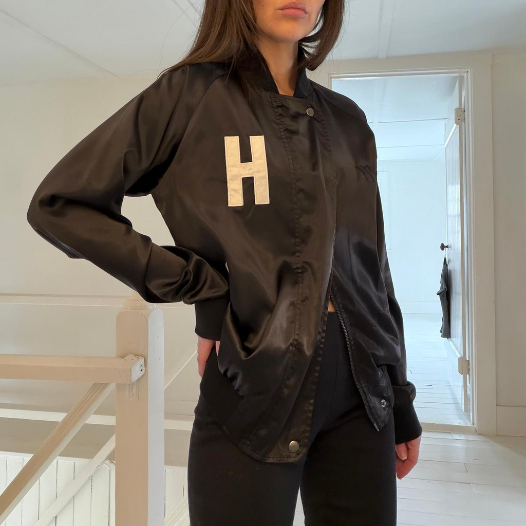 Hotel 1171 Hotel CA Satin Bomber Jacket Size XS