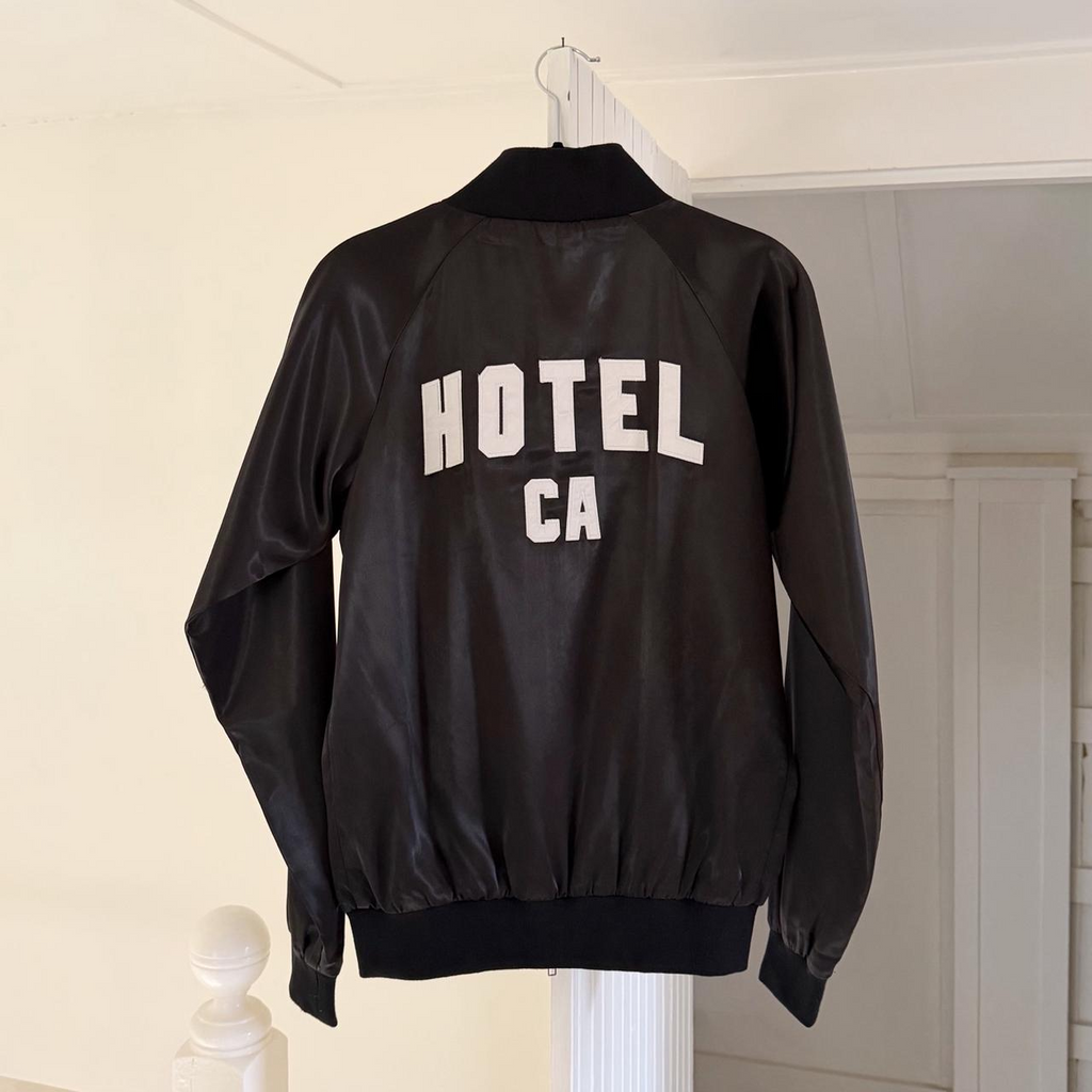 Hotel 1171 Hotel CA Satin Bomber Jacket Size XS