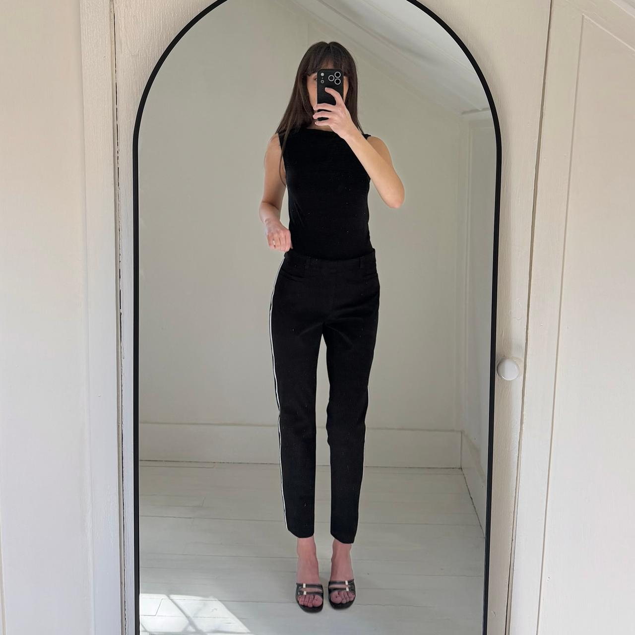 Banana Republic Sloan Side Stripe Straight Leg Trouser Pants Size 4