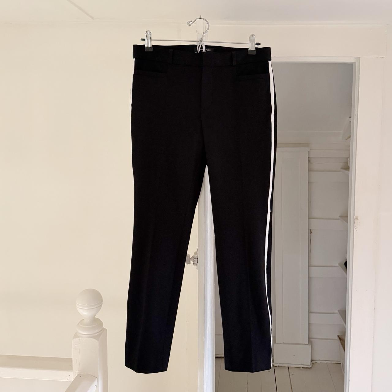 Banana Republic Sloan Side Stripe Straight Leg Trouser Pants Size 4