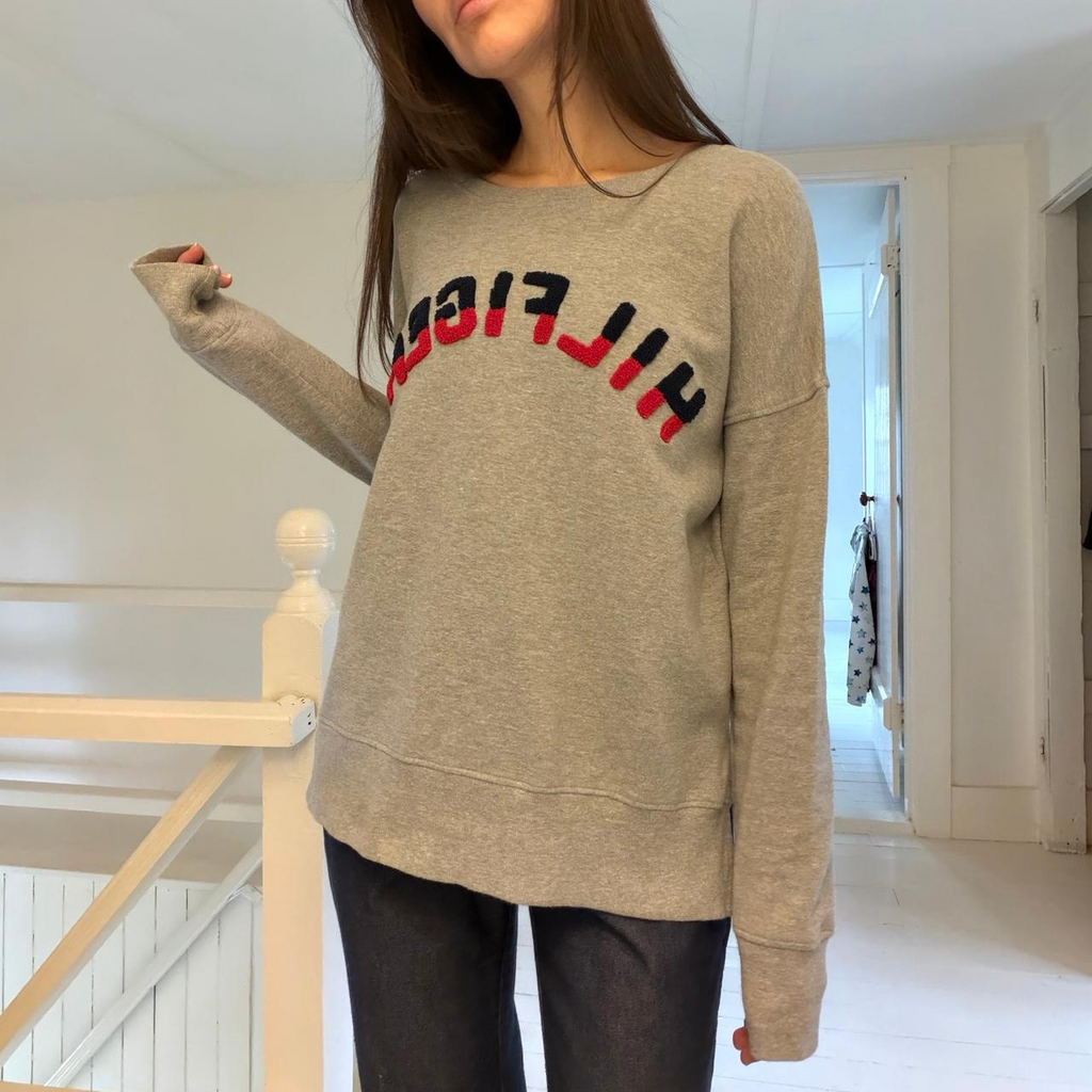 Tommy Hilfiger Letterman Logo Sweatshirt Size S