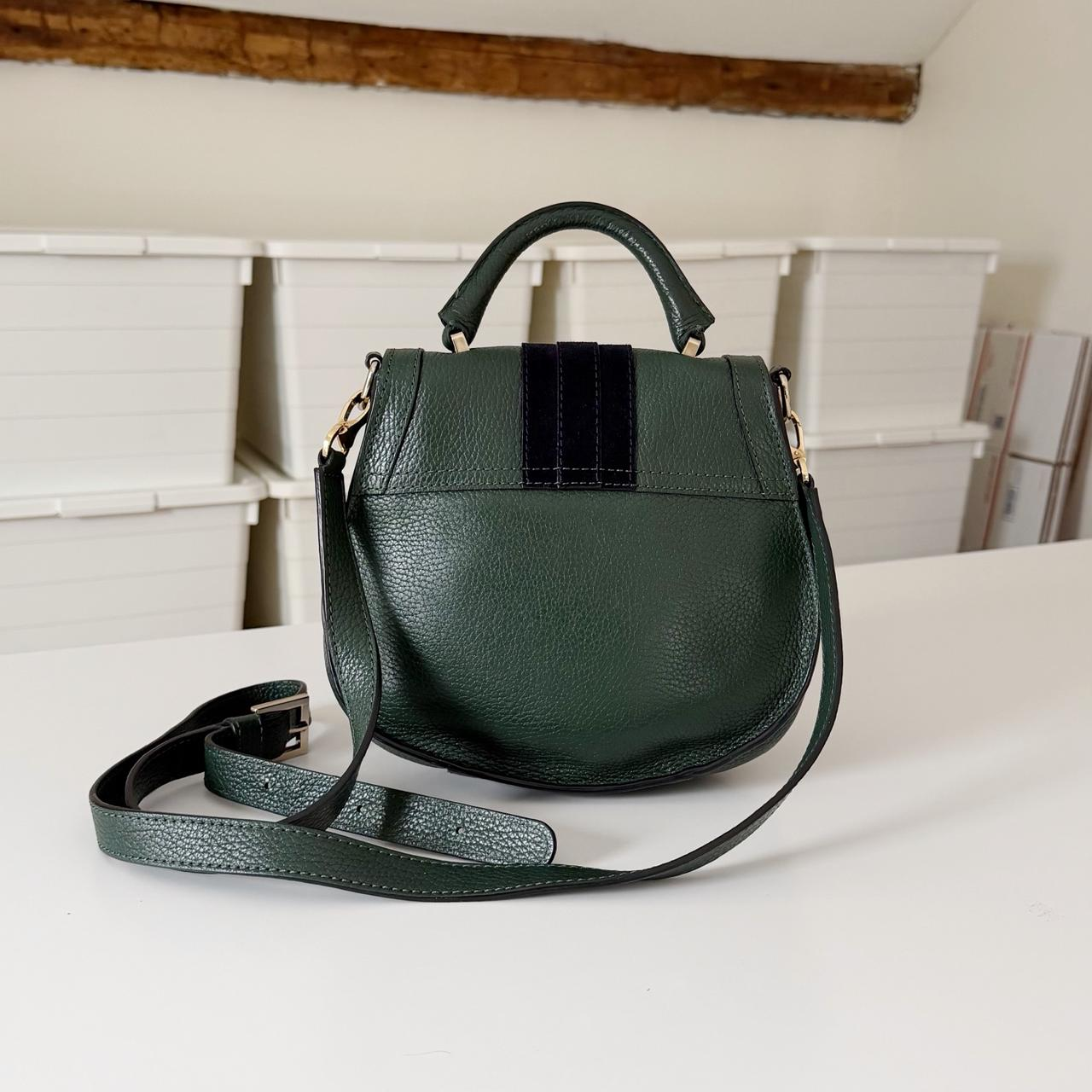 DeMellier London The Mini Venice Leather & Suede Bag in Forest
