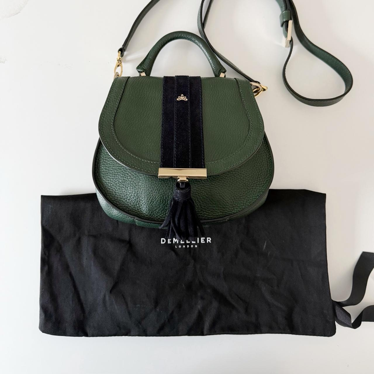 DeMellier London The Mini Venice Leather & Suede Bag in Forest