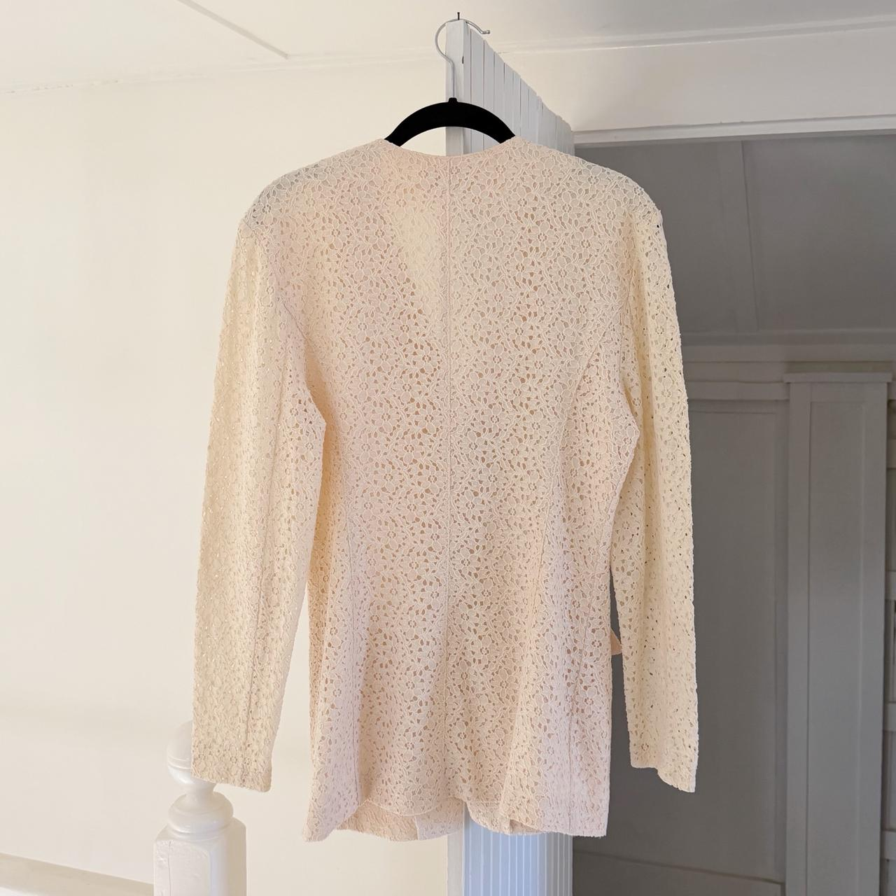 Le Chateau Vintage 90s Floral Lace Blazer Jacket Size 7