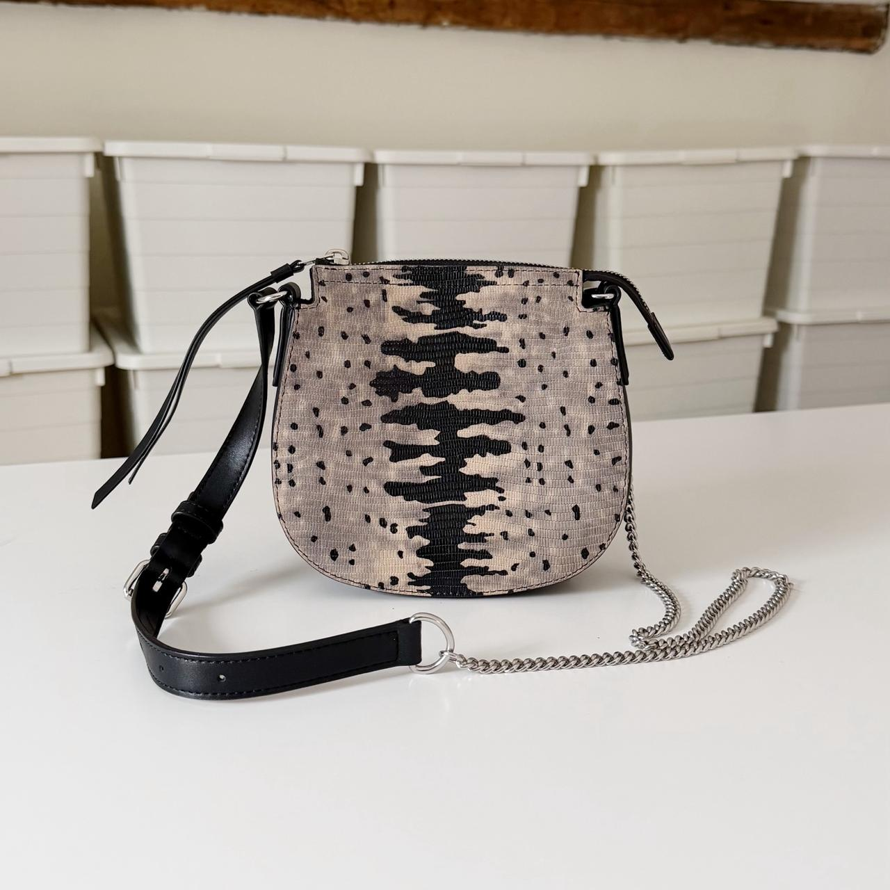 AllSaints Ely Mini Embossed Leather Crossbody Bag