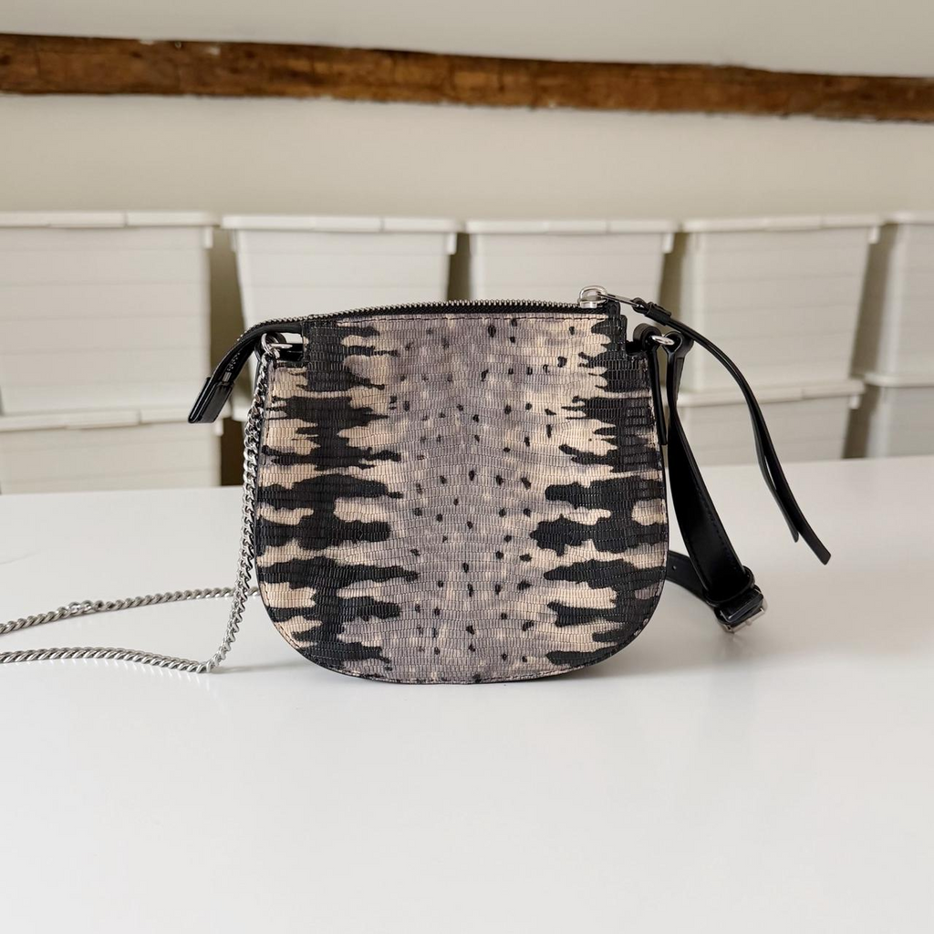 AllSaints Ely Mini Embossed Leather Crossbody Bag