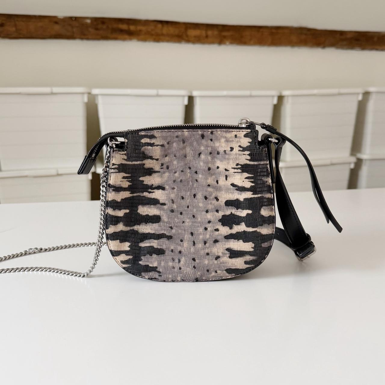 AllSaints Ely Mini Embossed Leather Crossbody Bag