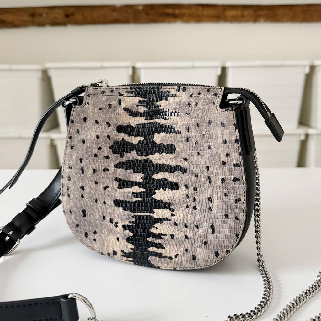 AllSaints Ely Mini Embossed Leather Crossbody Bag