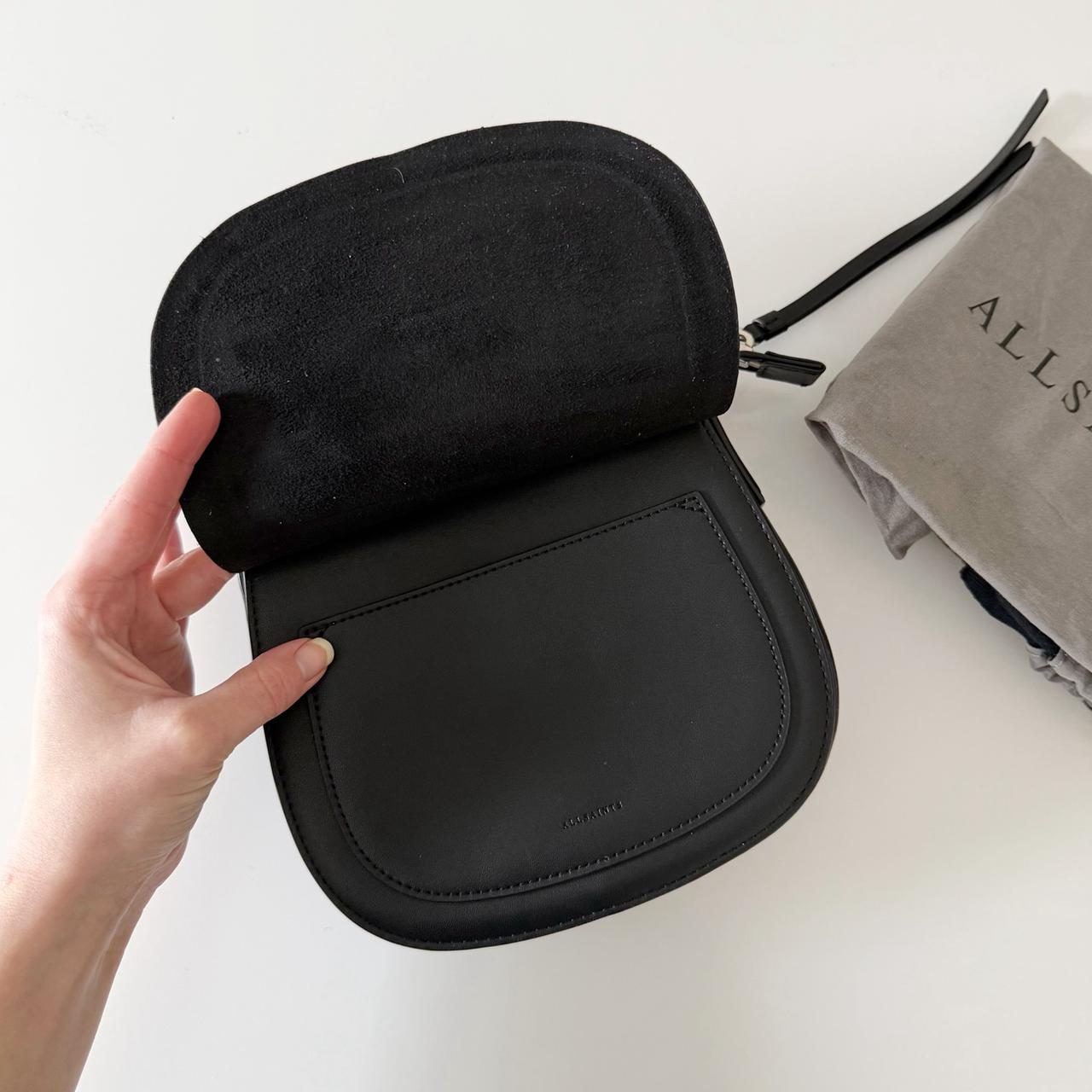AllSaints Ely Mini Embossed Leather Crossbody Bag