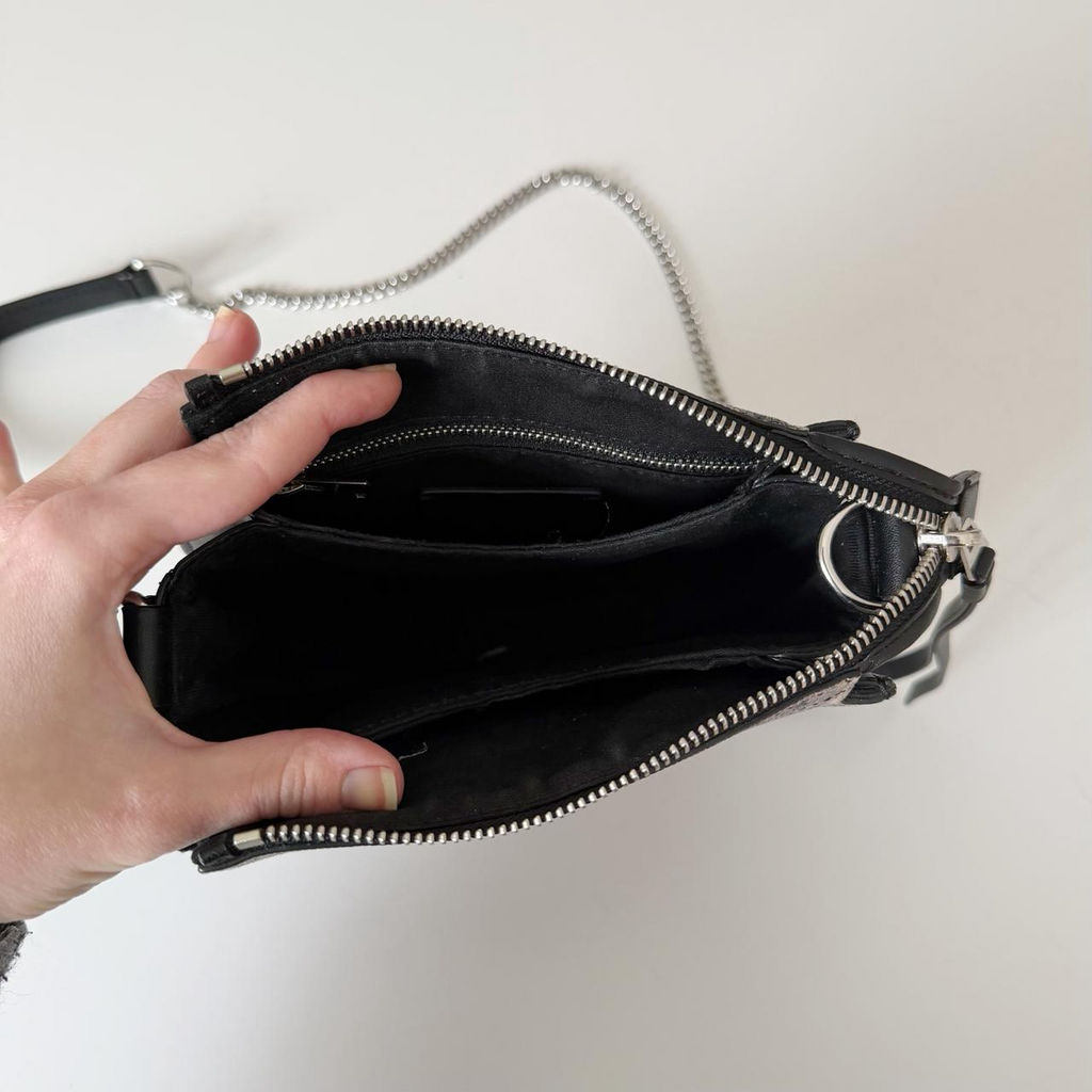 AllSaints Ely Mini Embossed Leather Crossbody Bag
