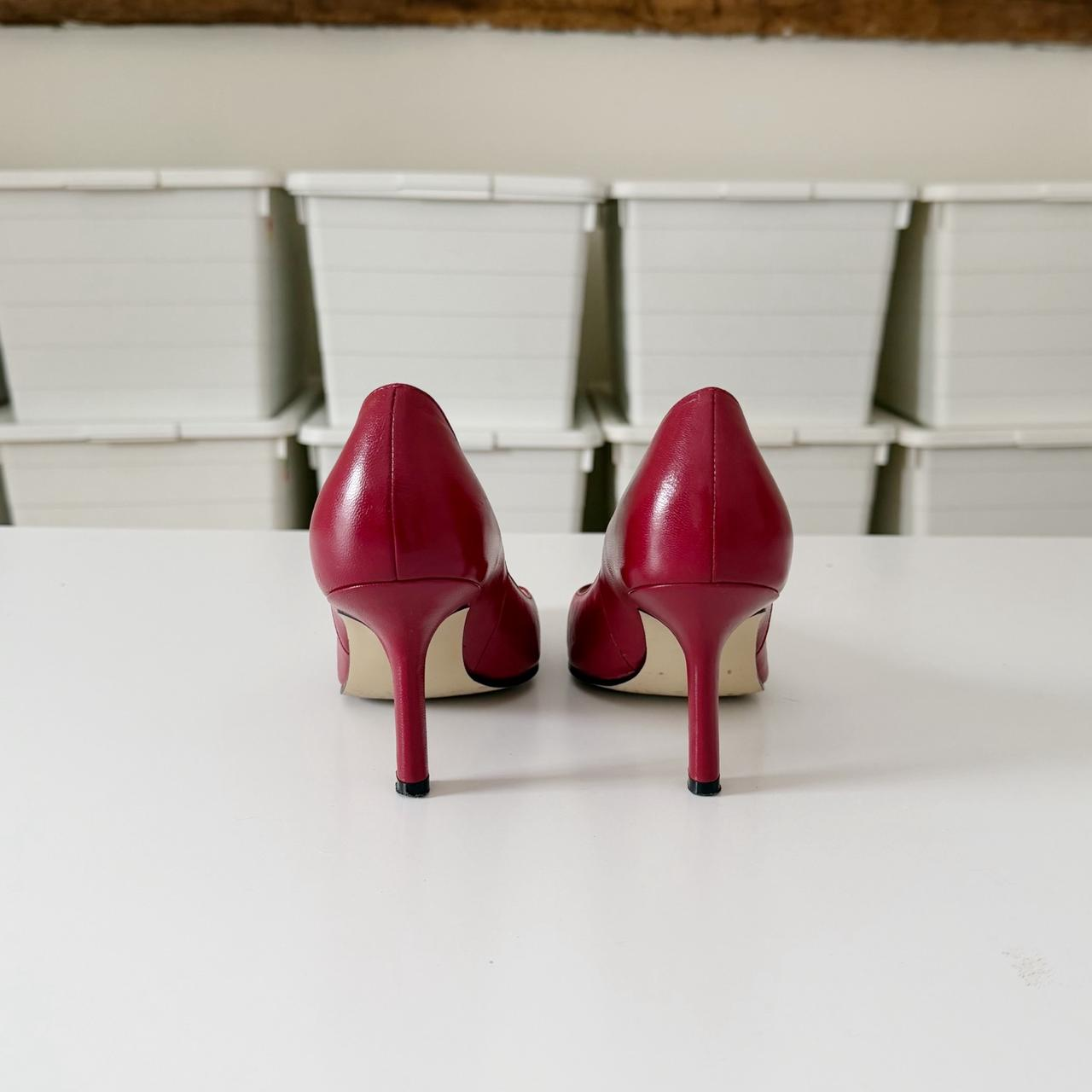 Karen Scott Vintage Y2K Marlo Leather Pointed Toe Stiletto Heels Size 6