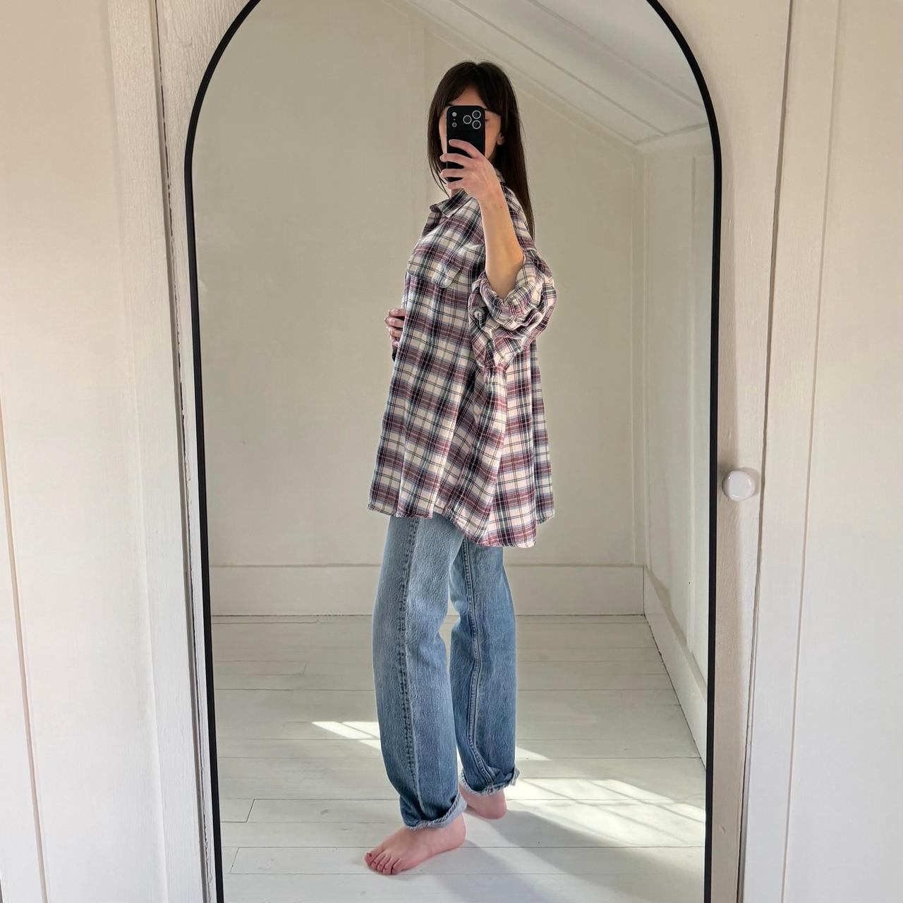Lee Vintage Y2K Plaid Flannel Button Down Shirt Size XXXL