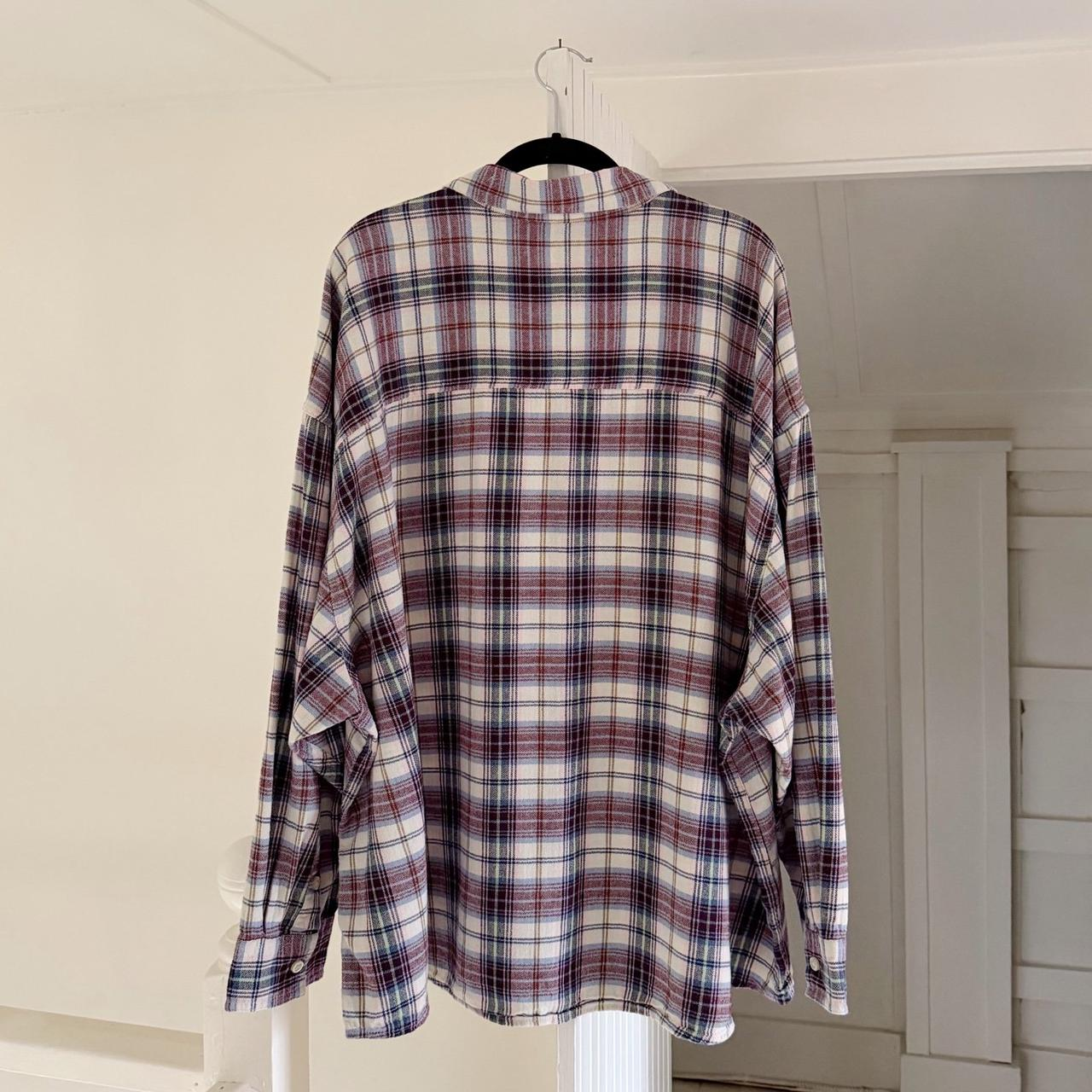 Lee Vintage Y2K Plaid Flannel Button Down Shirt Size XXXL