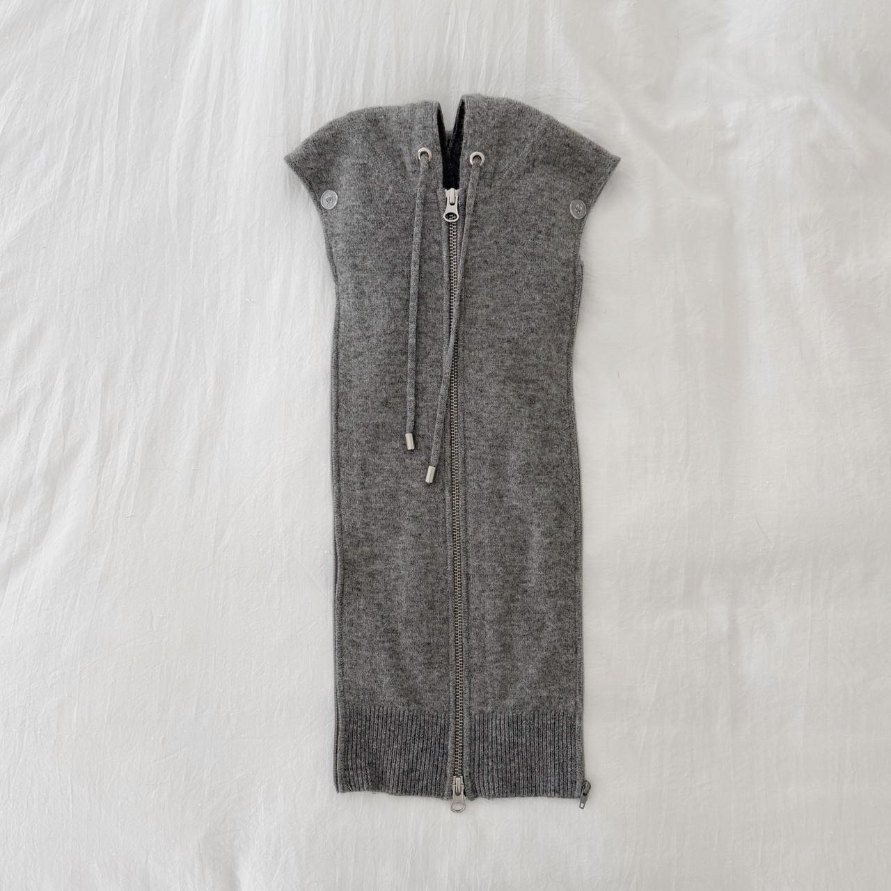 Veronica Beard Adena Wool Cashmere Hoodie Dickey in Grey Melange Size 00-14 NWT